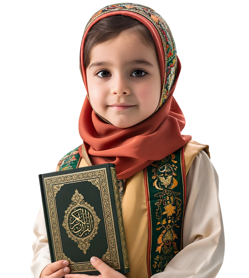 Student learning Quran